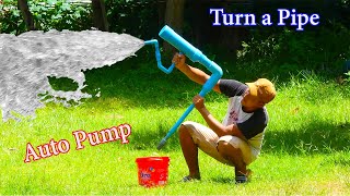 Download lagu I turn PVC pipe into a water pump no need electric power easy way life hacked at farm mp3