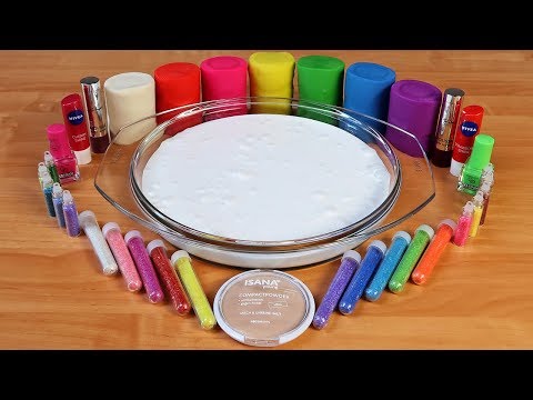 Mixing Makeup, Glitter and Play Doh Into Glossy Slime ! MOST SATISFYING SLIME VIDEO Video