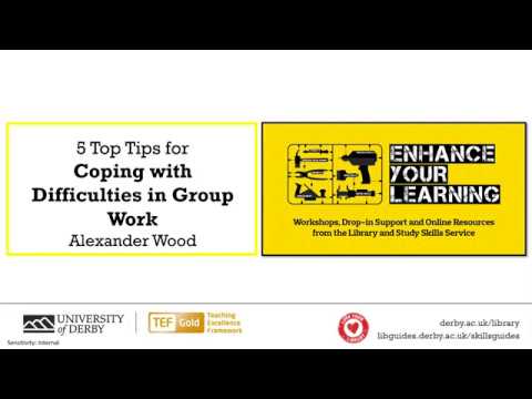 5 Tips for Coping with Difficulties in Group Work