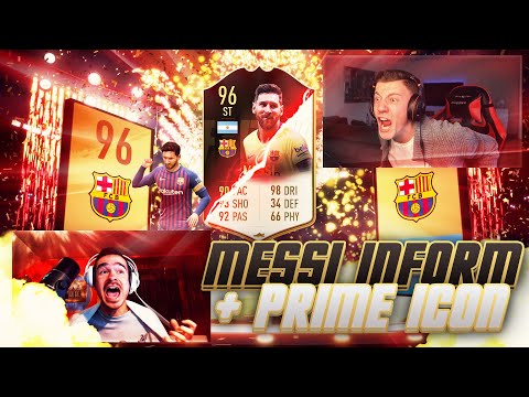 MESSI 96 INFORM + PRIME ICON IN PACK 🔥🔥🔥 FIFA 19 PACK OPENING