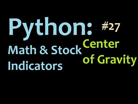 Python Graphing the Center of Gravity Stock Indicator in Matplotlib
