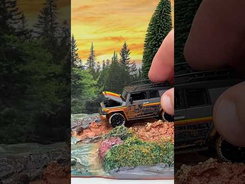 Mijo Exclusives, 1:64 American Diorama, Johnny Lightning, Toyota FJ Cruiser #diecast #modelcar