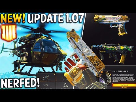 BLACK OPS 4 UPDATE 1.07! HUGE Scorestreak Changes & MASSIVE Signature Weapon Controversy!
