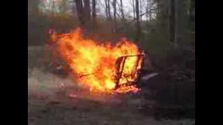 preview picture of video 'Burning a recliner in Black ash, pa'