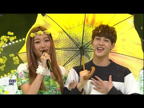 JJCC (fet. BJ Lee) - @ Inkigayo popular in the flower field 20150419