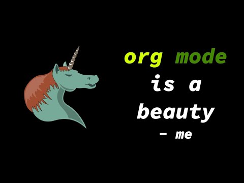 How to look cool with org mode feat. Emacs