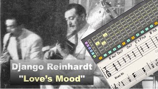 Django Reinhardt &quot;Love&#39;s Mood&quot; (1947) - jazz guitar solo transcription video by Gilles Rea