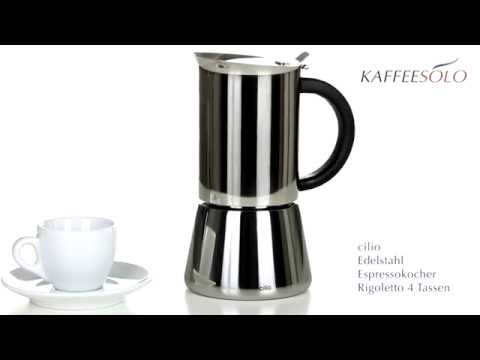 cilio Edelstahl Espressokocher Rigoletto 4 Tassen