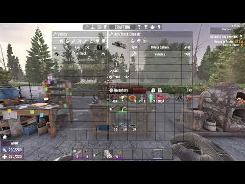 How to Build a Car (4x4 Truck) in 7 Days to Die