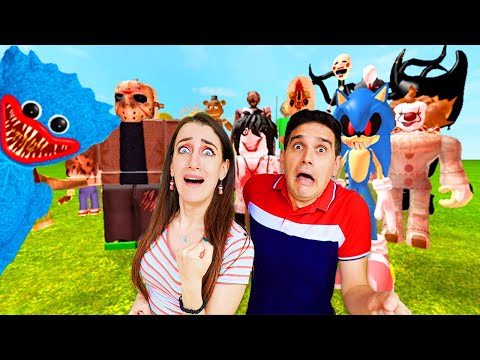 CHI SOPRAVVIVE A PIÙ CATTIVI VINCE!!!GRANNY, POPPY,BALDI,SONIC,SCP,JASON,ROBLOX SURVIVAL!