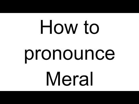 How to Pronounce Meral (Turkish)