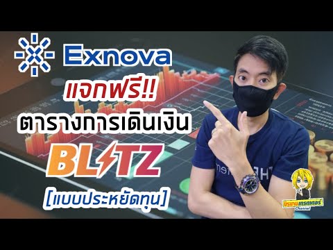 แจกฟรี ตารางการเดินเงิน เกม Blitz (Exnova)แบบประหยัดทุน กำไรต่อไม้ "5บาท" I นิรนามเทรดเดอร์