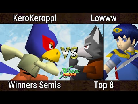 Xanadu Origins Top 8 - KeroKeroppi (Falco) Vs. Lowww (Wolf, Marth) Smash Remix - SSB64
