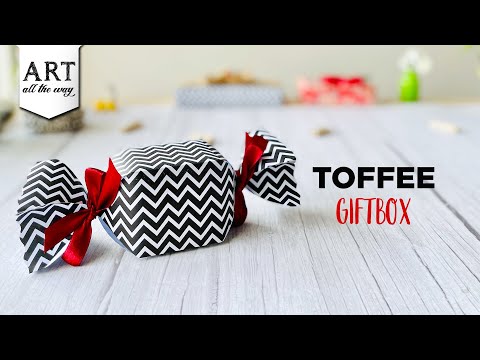 DIY cute Toffee Gift Box / Candy gift box || Paper gift box ideas || Art and craft @VENTUNOART
