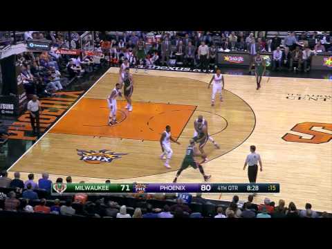 Jerryd Bayless Highlights Bucks vs. Suns 12.15.2014 - 11 Points, 4 Assists