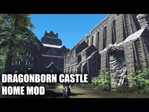 DRAGONBORN CASTLE: Massive Castle Player Home- Xbox Modded Skyrim Mod Showcase