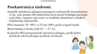 Ginekologiyada neyroendokrin sindromlar