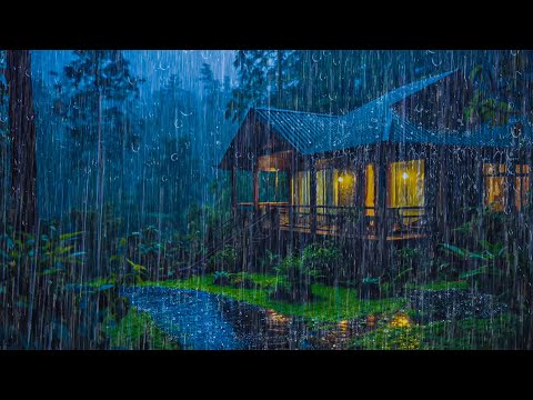 Rain Sounds for Sleep – Fall Asleep Instantly with Powerful Rain & Thunder Sounds on the Roof