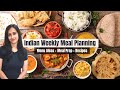 Indian Weekly Meal Planning Full Week Menu Ideas Preparations Recipes Vegetarian Meal Plan 1