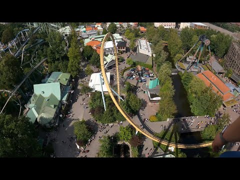 Valkyria AWESOME Dive Roller Coaster 4K POV! | Liseberg Sweden [No Copyright]