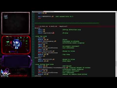 Lesson S17 - Tilemap clipping on the Genesis