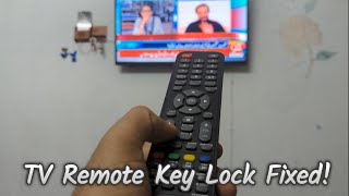 How To Fix Any TV Remote Not Working | How To Unlock TV Remote Button Lock | Reset A Remote Control