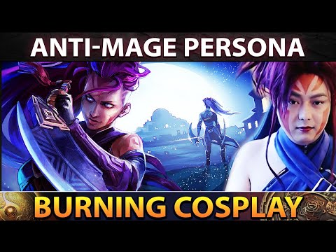 BurNIng the Anti-Mage God trying NEW Anti-Mage Persona TI10 Skin - Dota 2