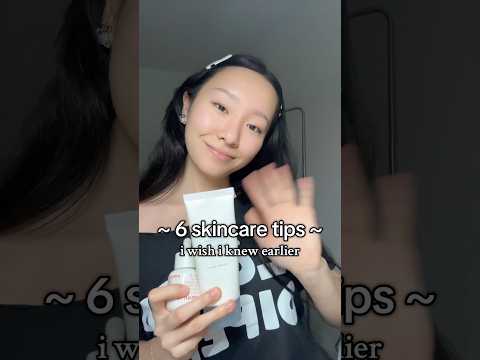 my skincare routine/ 6 skincare tips i wish i knew earlier !!! #skincare #skincareroutine #acne
