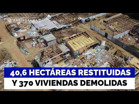 Desalojo Megatoma San Antonio: Pobladores deuncian no ser reubicados y van 370 viviendas destruidas