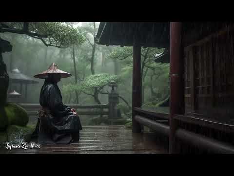Rainy Day in a Serene Ancient Temple   Japanese Zen Music For Soothing, Meditation, Healing