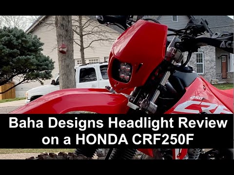 Dirt bike Headlight Review for Honda CRF250F from Baha Designs