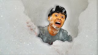 I Filled My Shower With 10,000,000 Bubbles!
