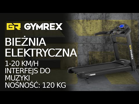 Video - Bieżnia elektryczna - 1350 W - 1-20 km/h - 120 kg - 12 programów