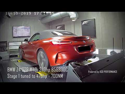 BMW Z4 G29 M40i 340pk (B58B30C) -  Stage 1 tuned to 470HP-700NM  - Powered by ASD PERFORMANCE