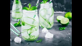 Receta de agua detox de pepino y limón