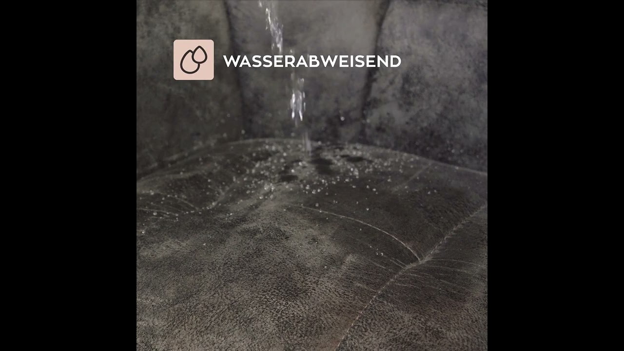 Esszimmerstuhl Microfaser Aaron mit Armlehne anthrazit