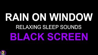 Heavy Rain On Windows, Relaxing Rain No Thunder Black Screen, Soothing Relaxation, Rain On Window