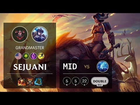Sejuani Mid vs Anivia - NA Grandmaster Patch 10.5