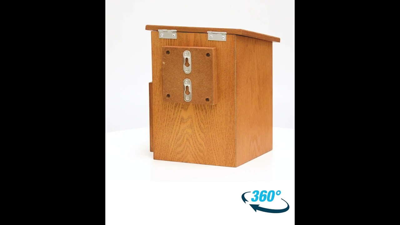 Wooden Church Donation Box - 360° view #shortsvideo #shorts @TheSlimlineWarehouse