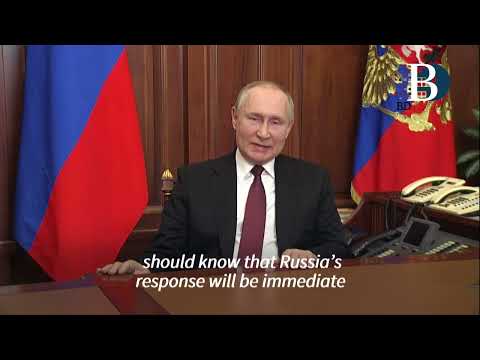 The moment Putin declared military operation in Ukraine