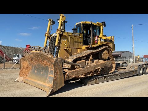 Transporting The Caterpillar D8N And Caterpillar D6R Bulldozers - Fasoulas Heavy Transports