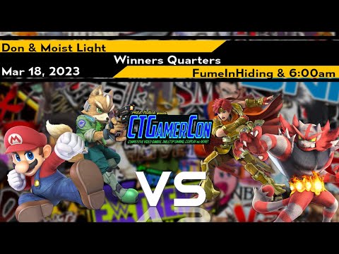 CT Gamercon 6 Doubles - Light & Don vs FumeInHiding & 600am - SSBU Ultimate Tournament