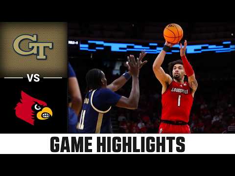 Georgia Tech vs. Louisville Game Highlights | 2025-26 ACC Men's Basketball