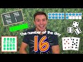 Number 16 The Number Of The Day Kindergarten Year 1