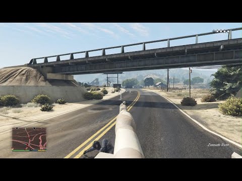 GTA V - Rhino Tank Rampage - 5 Stars Cops (wasted)