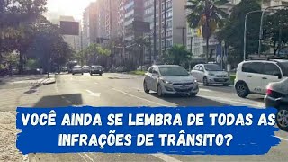 Você ainda se lembra de todas as infrações de trânsito?
