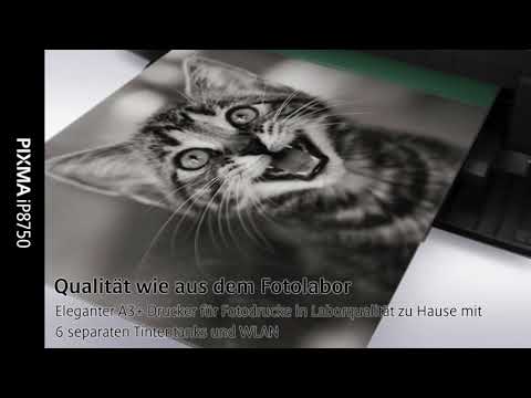 Canon PIXMA iP8750 Tintenstrahldrucker video preview