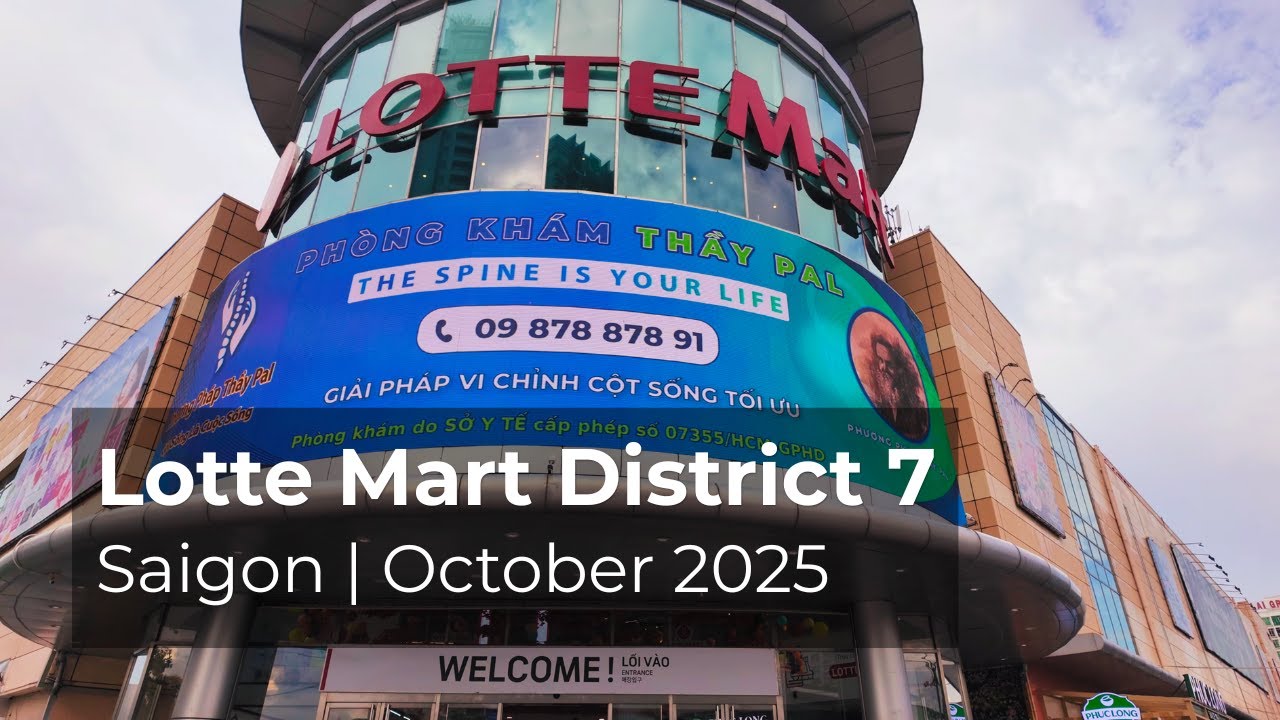 🇻🇳 [4K] Lotte Mart District 7 Walk | Saigon Vietnam | Relaxing Supermarket Ambience 27 October 2025