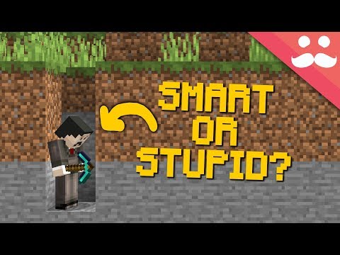 Should you dig straight down in Minecraft?