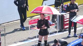 2024 SUPER FORMULA Rd.6/7 FUJI #50 正智寧音子 B-Max Racing Ambassador 土曜日グリッドウォーク レースクイーン 4K